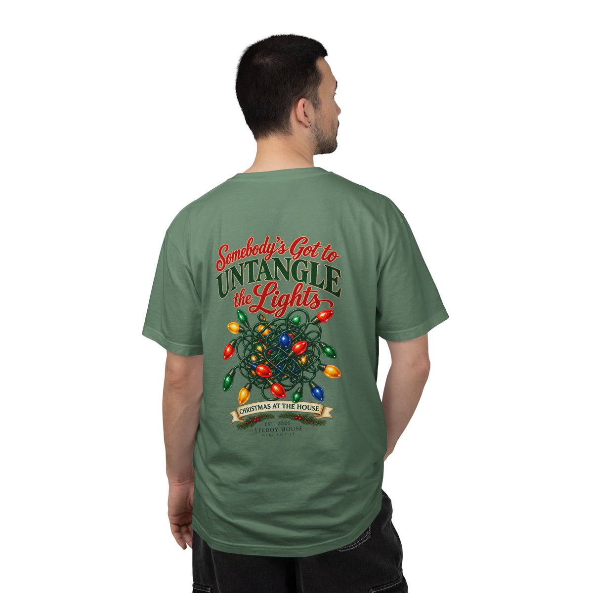 Somebody's Got to Untangle the Lights Christmas T-Shirt