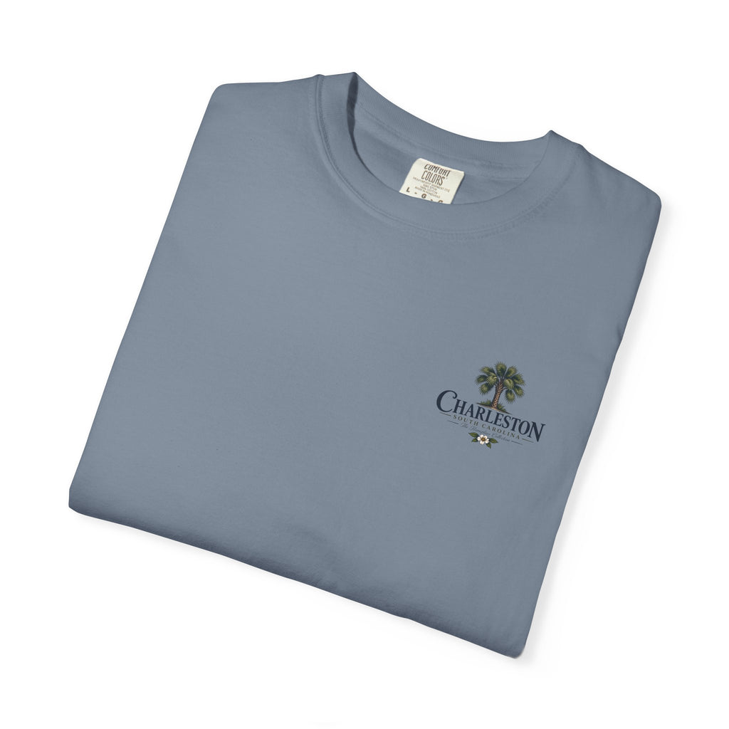 Charleston Lowcountry Graphic T-Shirt — Historic Waterfront Souvenir