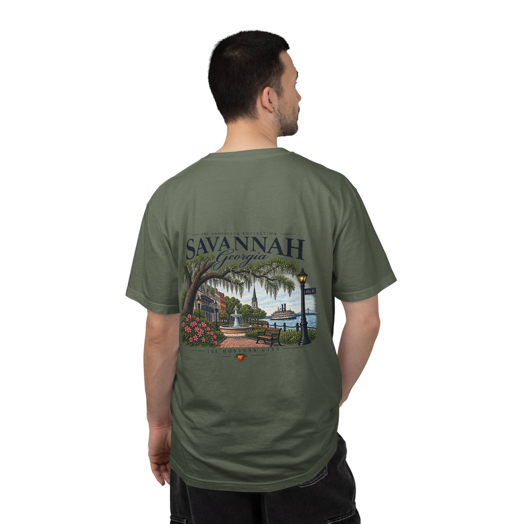 Savannah Georgia Scenic T-Shirt — Riverfront Ogeechee Park Design