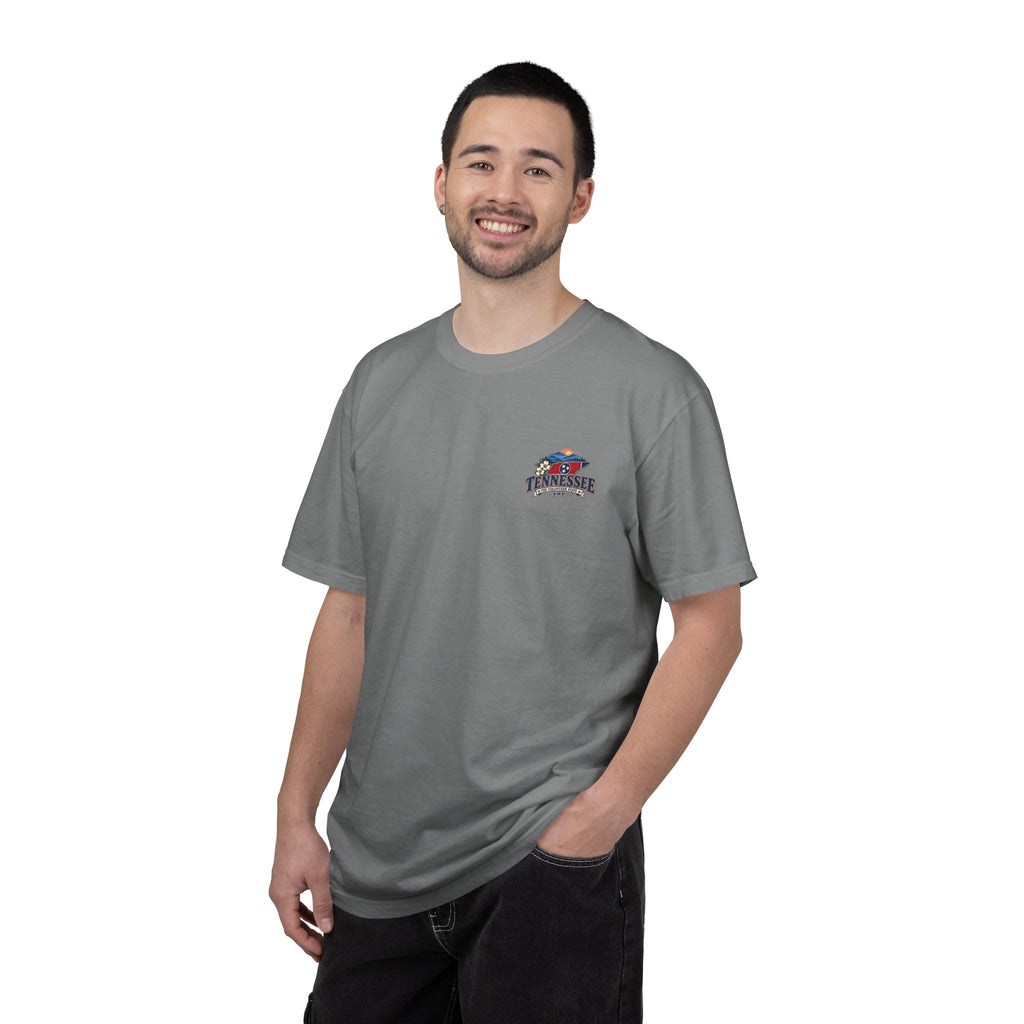 Tennessee Scenic T-Shirt — "Tennessee The Volunteer State" Vintage Travel Tee