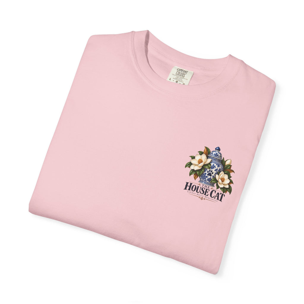 T-Shirt — Cozy Cat Lounge Graphic ("House Cat")