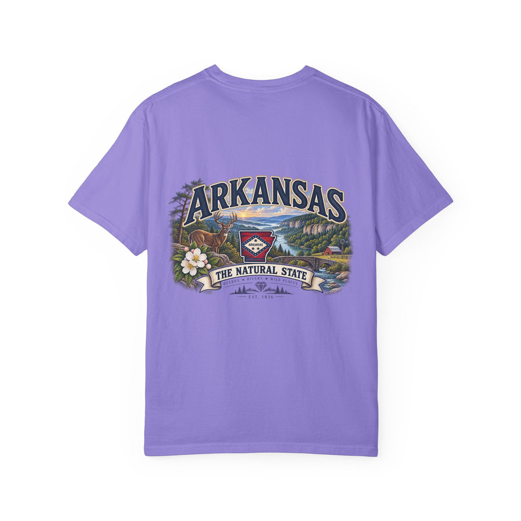 Arkansas The Natural State T-Shirt — Scenic State Pride Tee