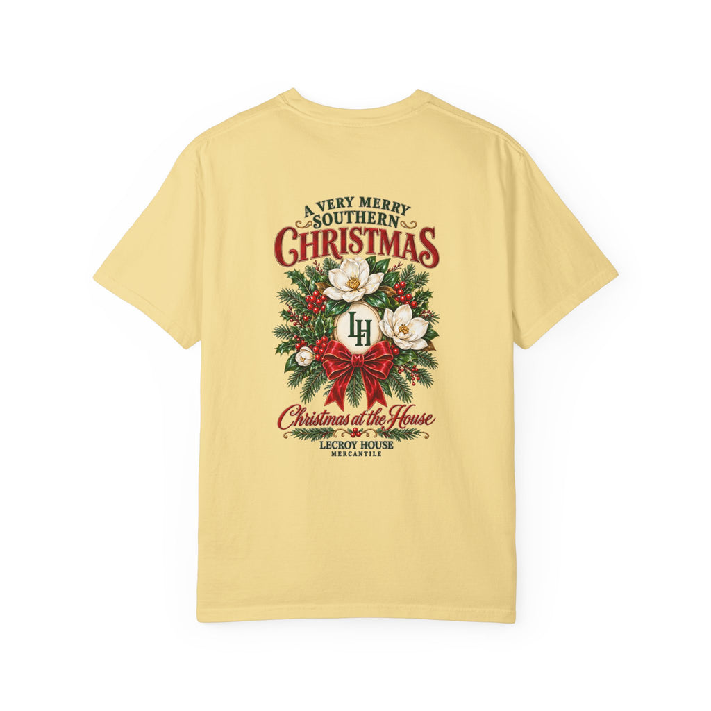 Christmas Magnolia T-Shirt — “A Very Merry Southern Christmas” Holiday Tee