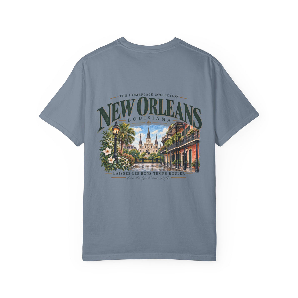New Orleans T-Shirt - Vintage Cityscape Tee with “New Orleans Louisiana” Design