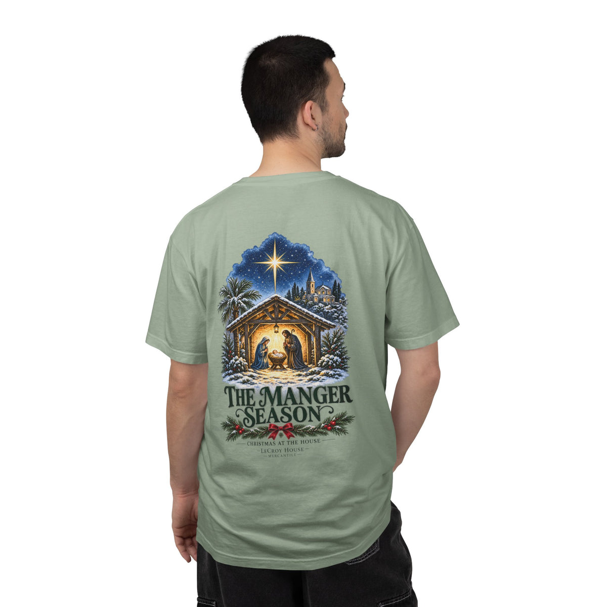 Christmas Nativity T-Shirt — "The Manger Season" Holiday Tee