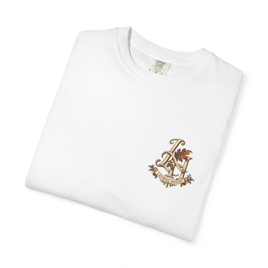 Harvest at the House Graphic T-Shirt — Fall Pumpkin Farmhouse Tee