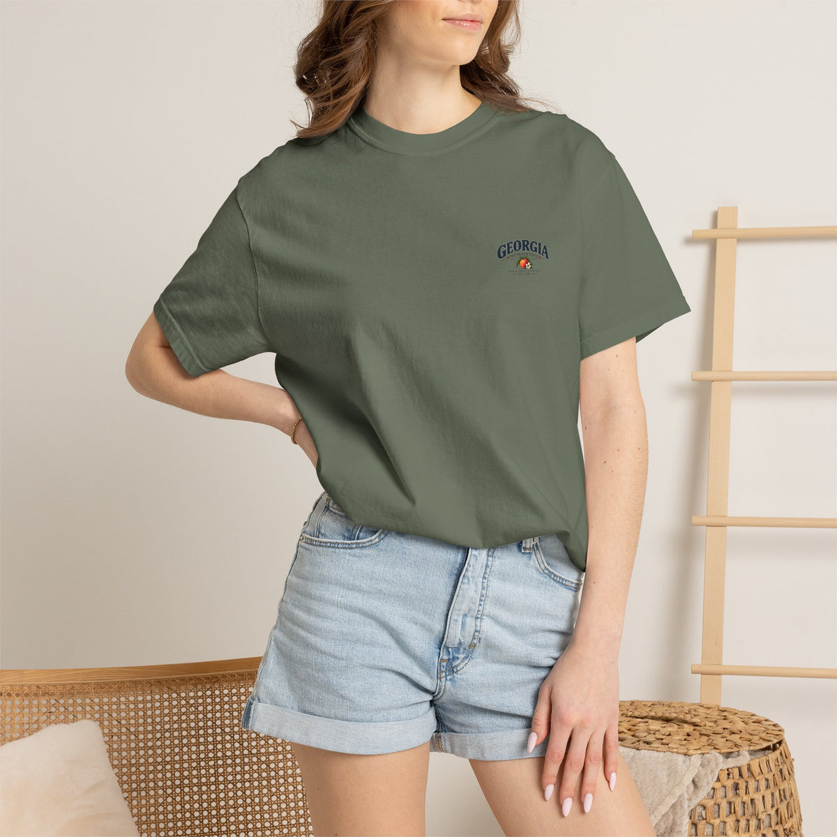 Georgia State T-Shirt — 'The Peach State' Scenic Back Print
