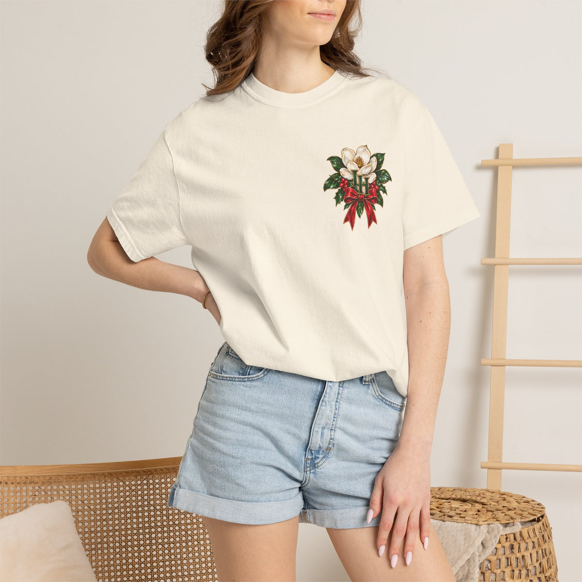 Christmas Magnolia T-Shirt — “A Very Merry Southern Christmas” Holiday Tee