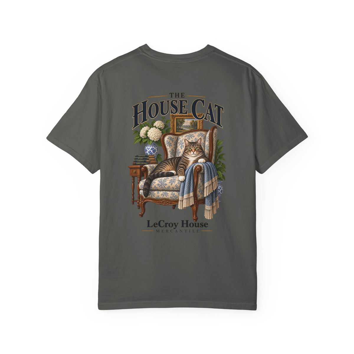 House Cat T-Shirt — "The House Cat" Vintage Cat Illustration (LeCroy House)