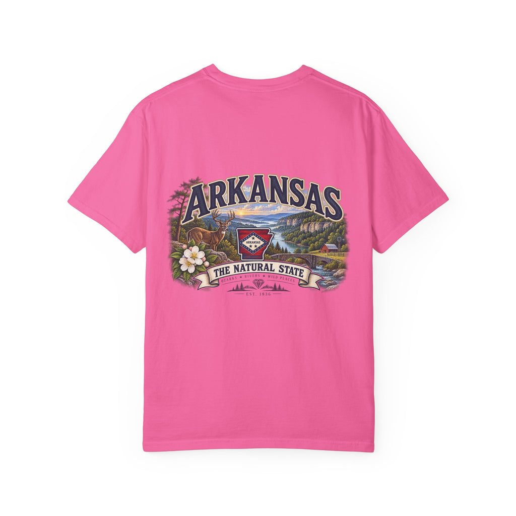 Arkansas The Natural State T-Shirt — Scenic State Pride Tee