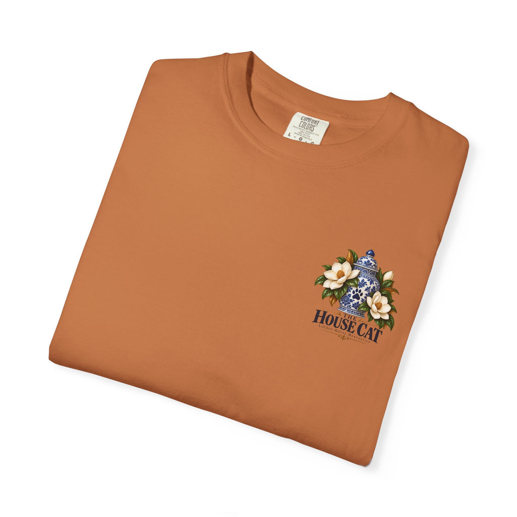 T-Shirt — Cozy Cat Lounge Graphic ("House Cat")