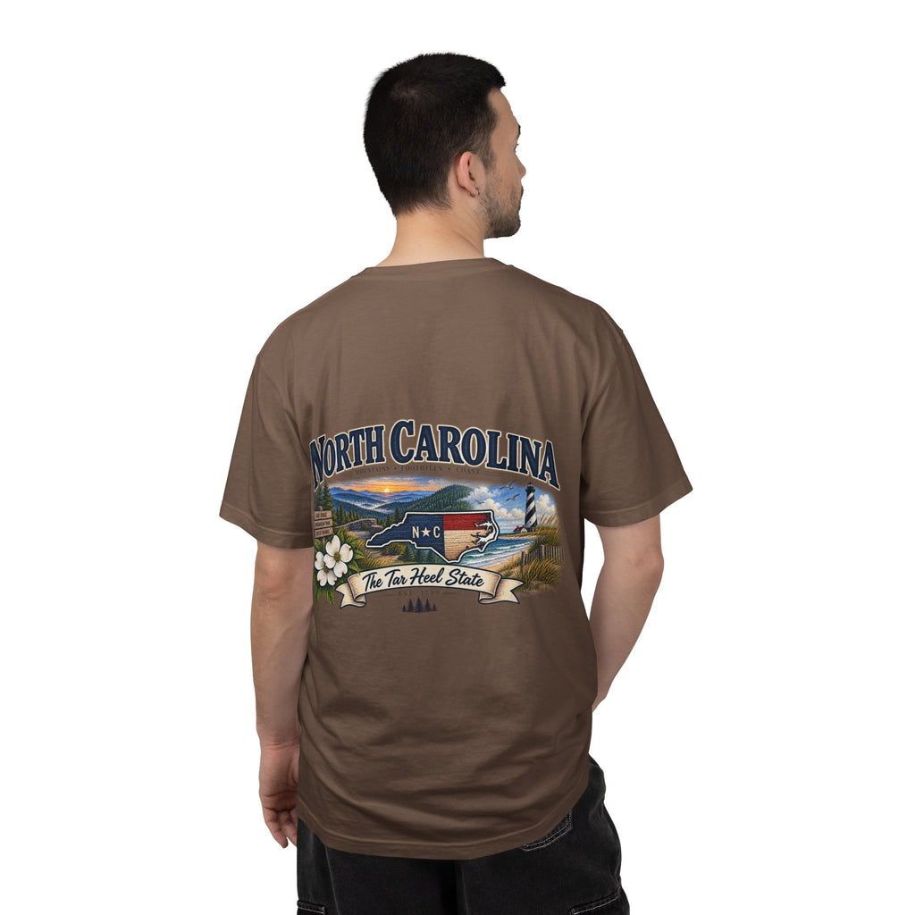 North Carolina State T-Shirt – 'The Tar Heel State' Scenic Tee