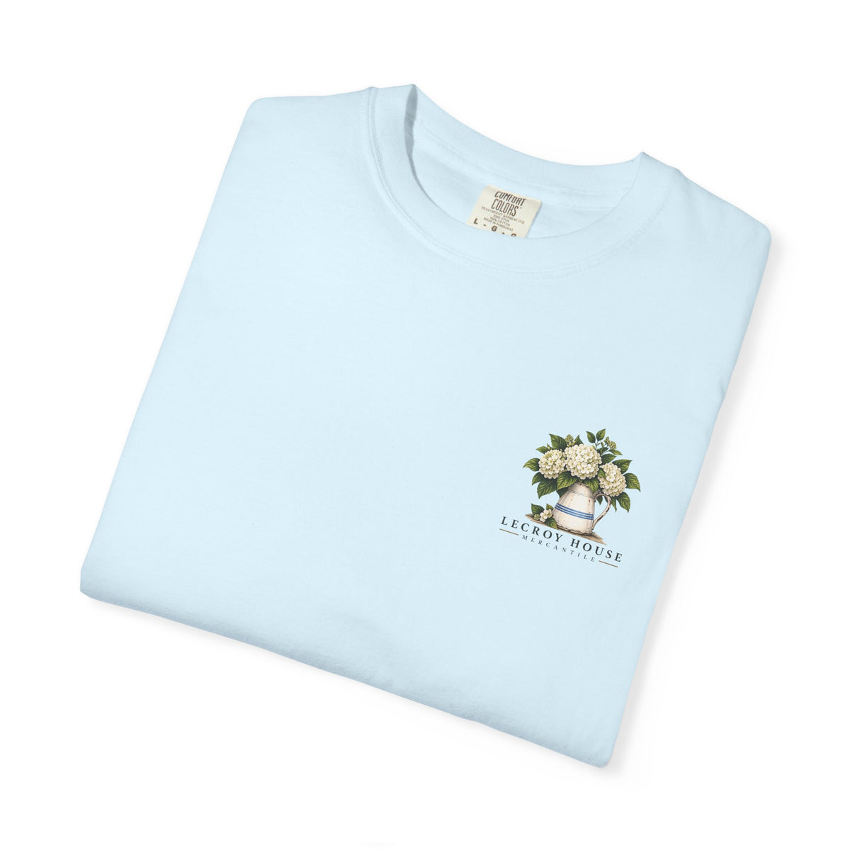 T-Shirt — "Stay For Supper" Scenic Dinner Porch Graphic