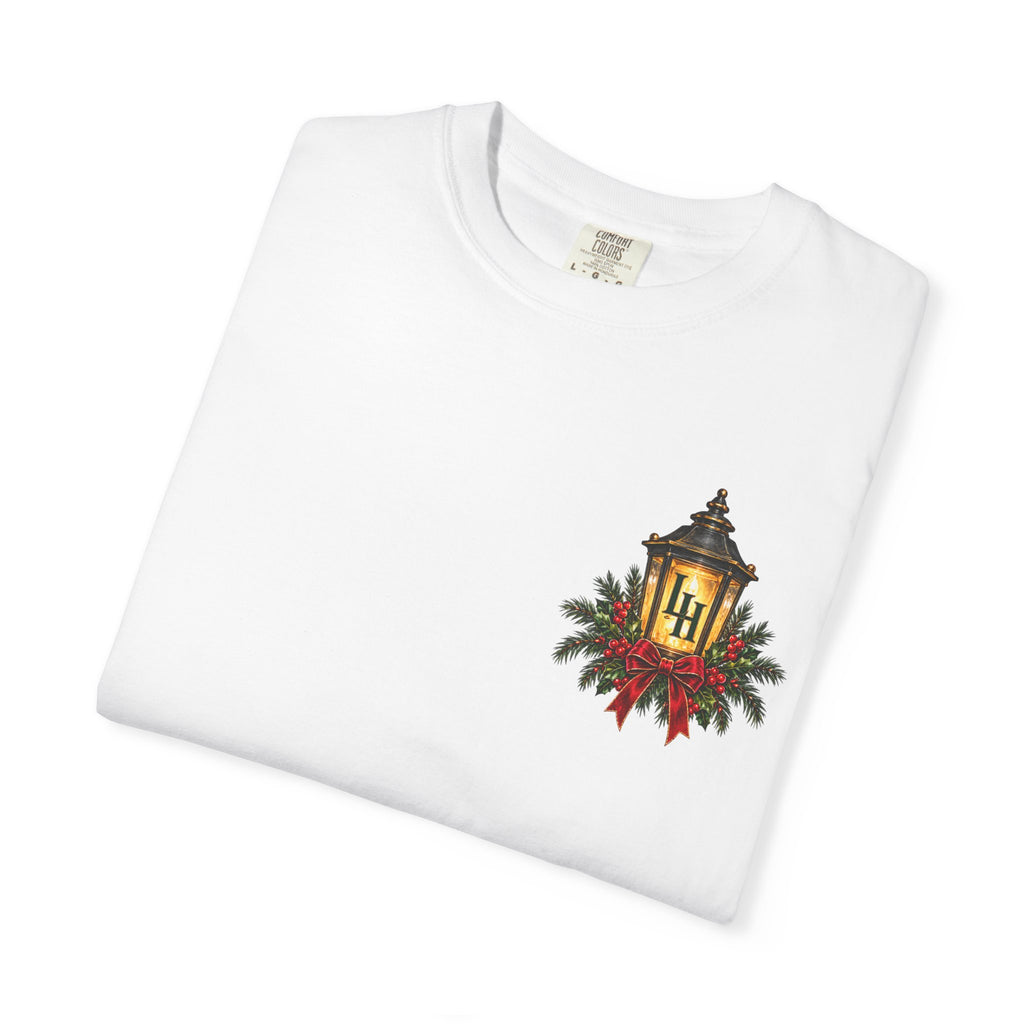 Christmas Porch Lantern T-Shirt — "Santa, We Left the Porch Light On" Holiday Tee