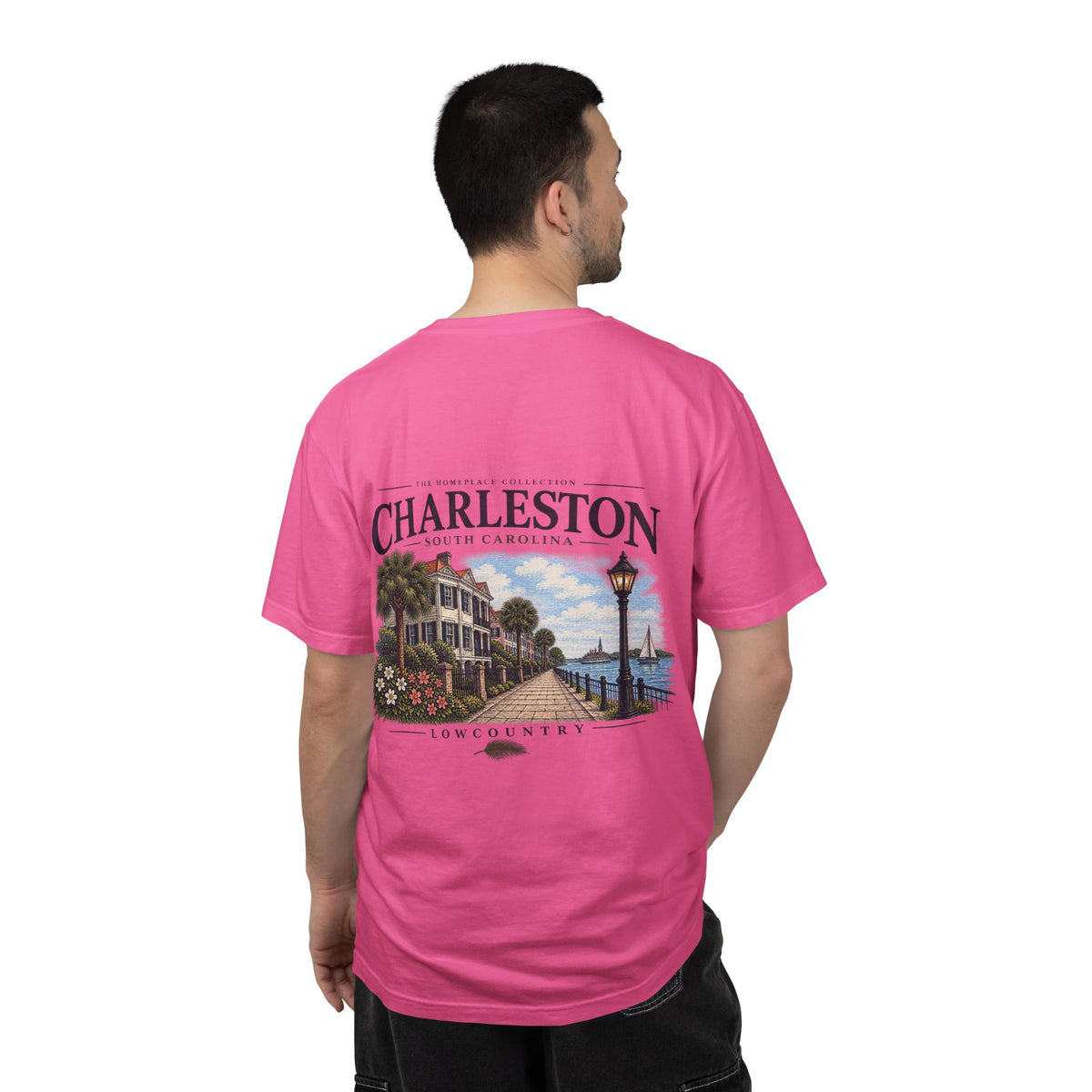 Charleston Lowcountry Graphic T-Shirt — Historic Waterfront Souvenir