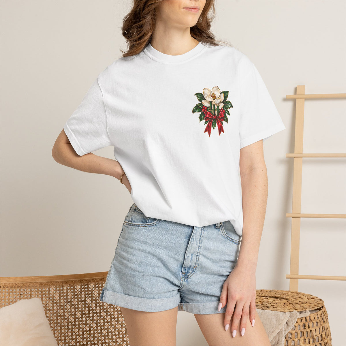Christmas Magnolia T-Shirt — “A Very Merry Southern Christmas” Holiday Tee