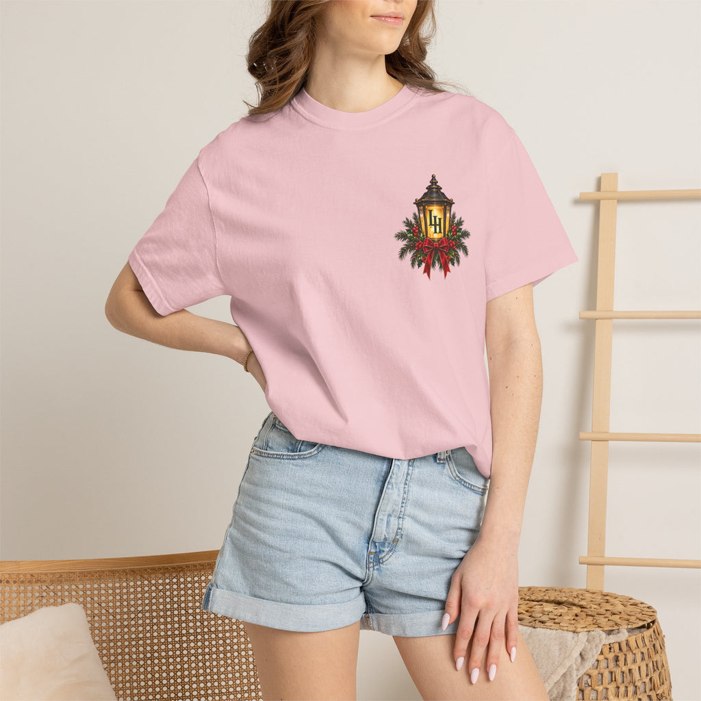 Christmas Porch Lantern T-Shirt — "Santa, We Left the Porch Light On" Holiday Tee