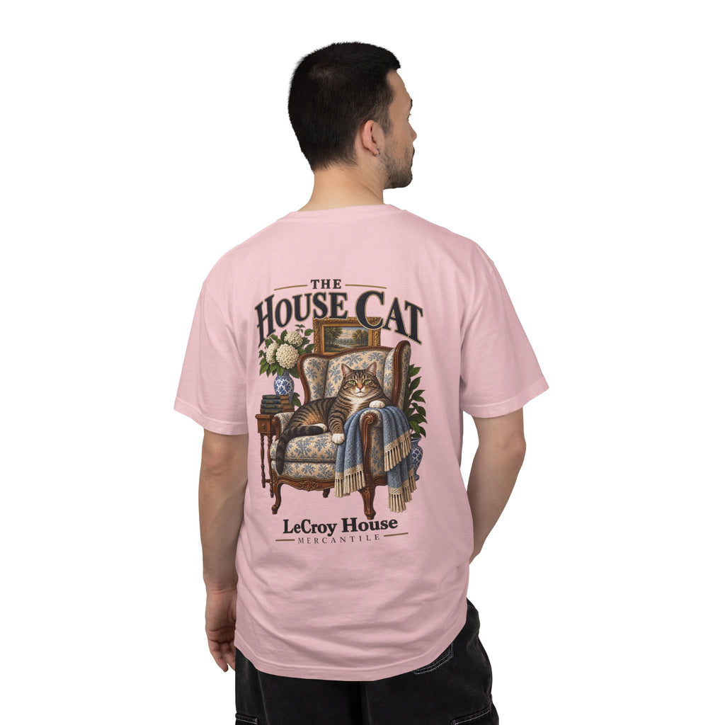 House Cat T-Shirt — "The House Cat" Vintage Cat Illustration (LeCroy House)