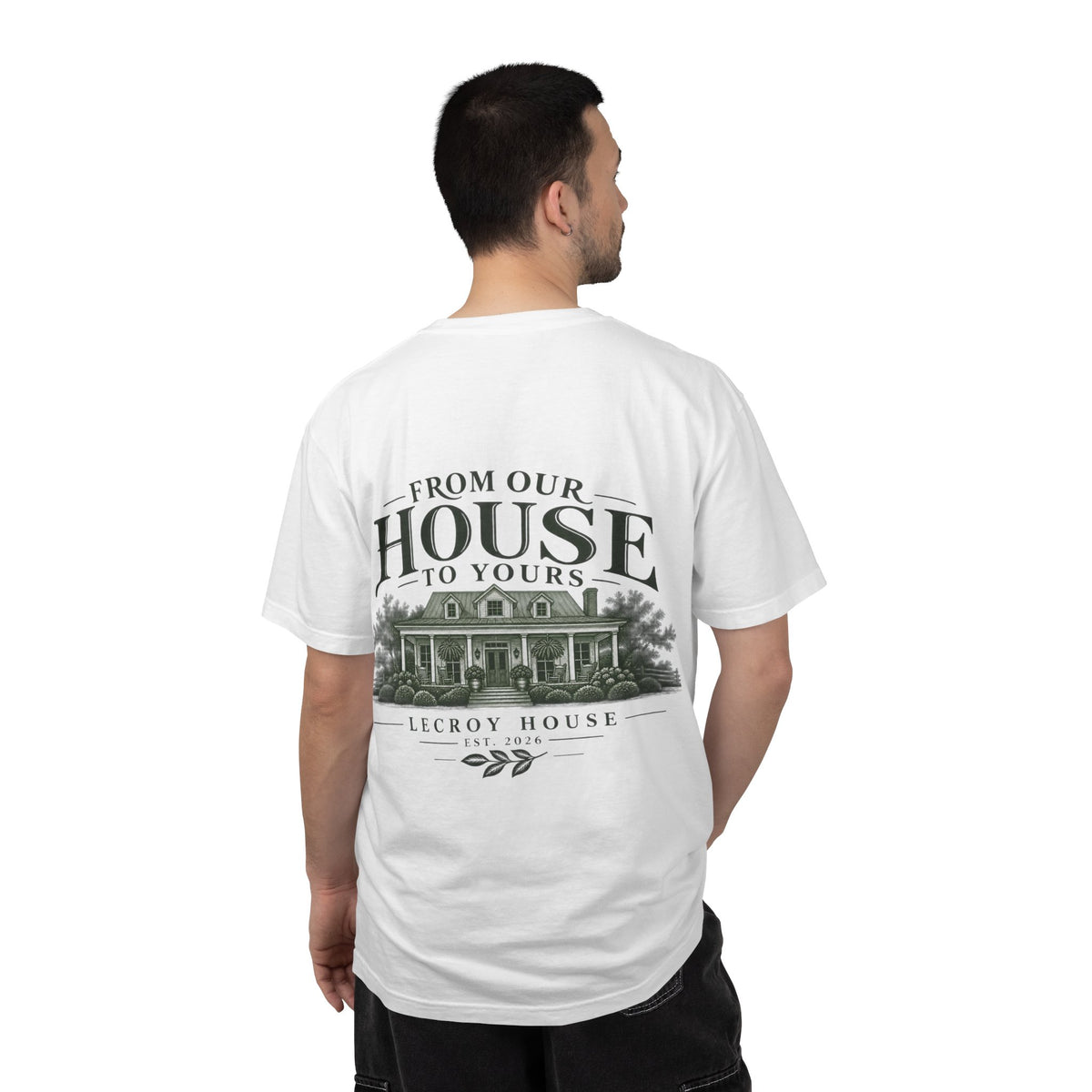 House Portrait T‑Shirt — "From Our House to Yours" Graphic Tee