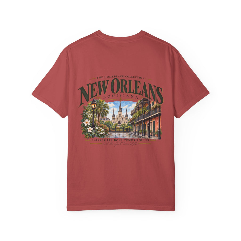 New Orleans T-Shirt - Vintage Cityscape Tee with “New Orleans Louisiana” Design
