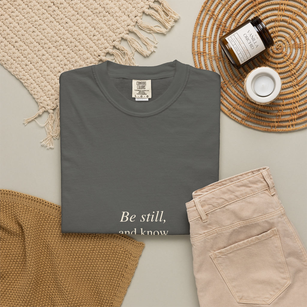 Classic White T-Shirt — Soft Garment-Dyed Crew Tee