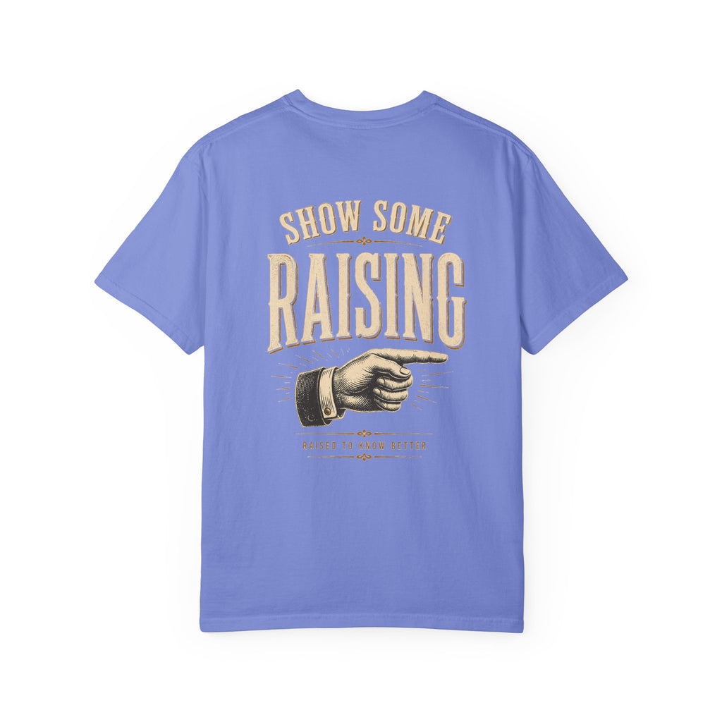 Show Some Raising T-Shirt — Vintage Pointing Hand Family Pride Tee