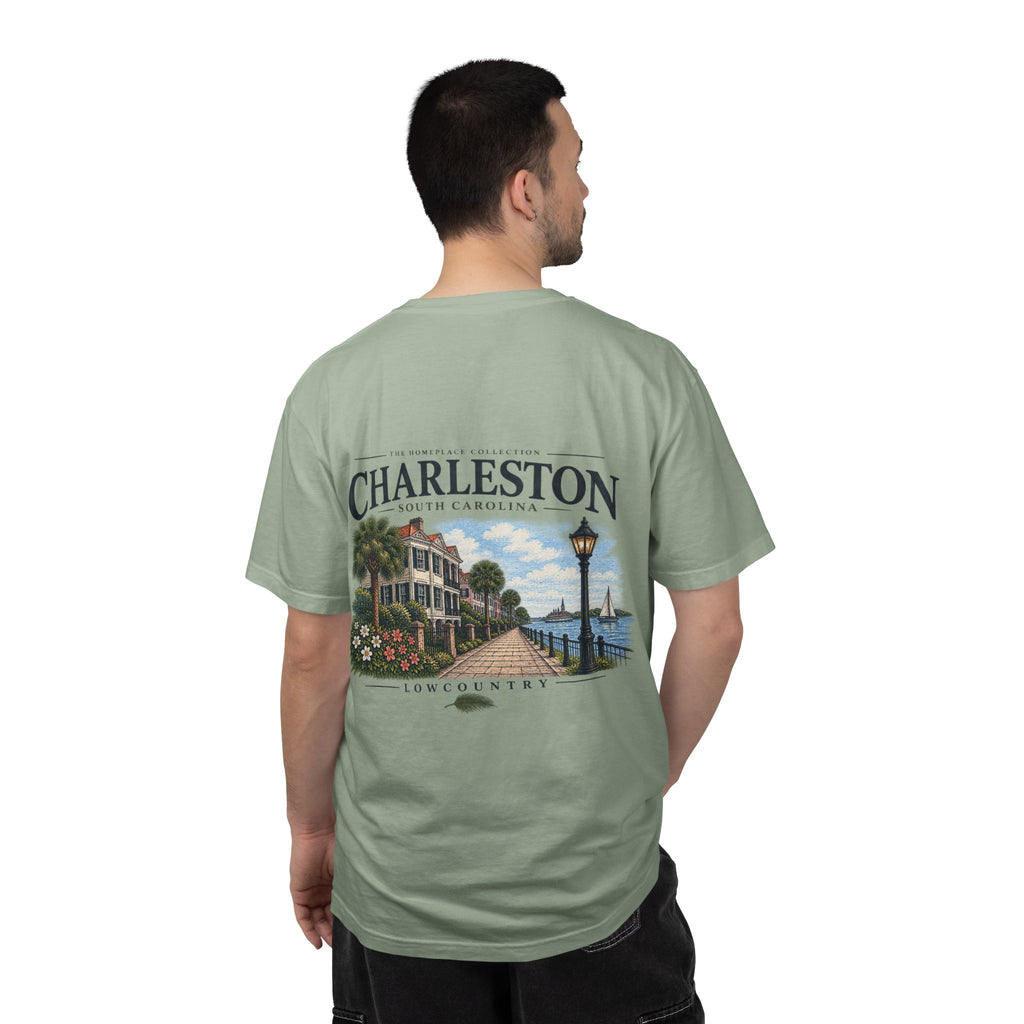 Charleston Lowcountry Graphic T-Shirt — Historic Waterfront Souvenir