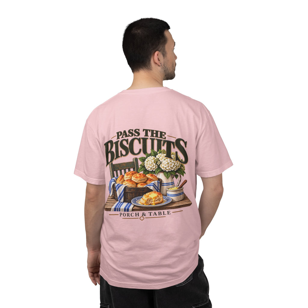 Pass the Biscuits T-Shirt — Porch & Table Southern Comfort Graphic Tee