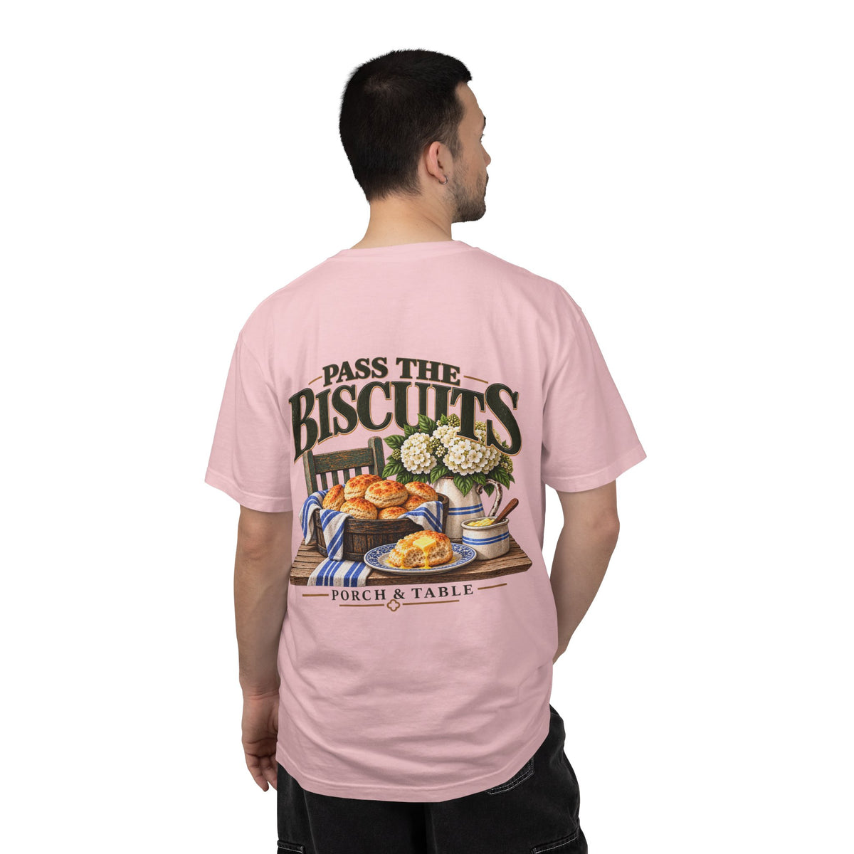 Pass the Biscuits T-Shirt — Porch & Table Southern Comfort Graphic Tee