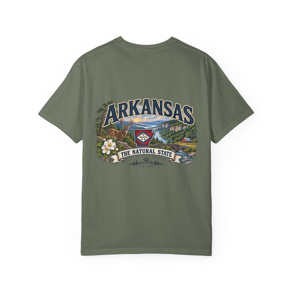 Arkansas The Natural State T-Shirt — Scenic State Pride Tee