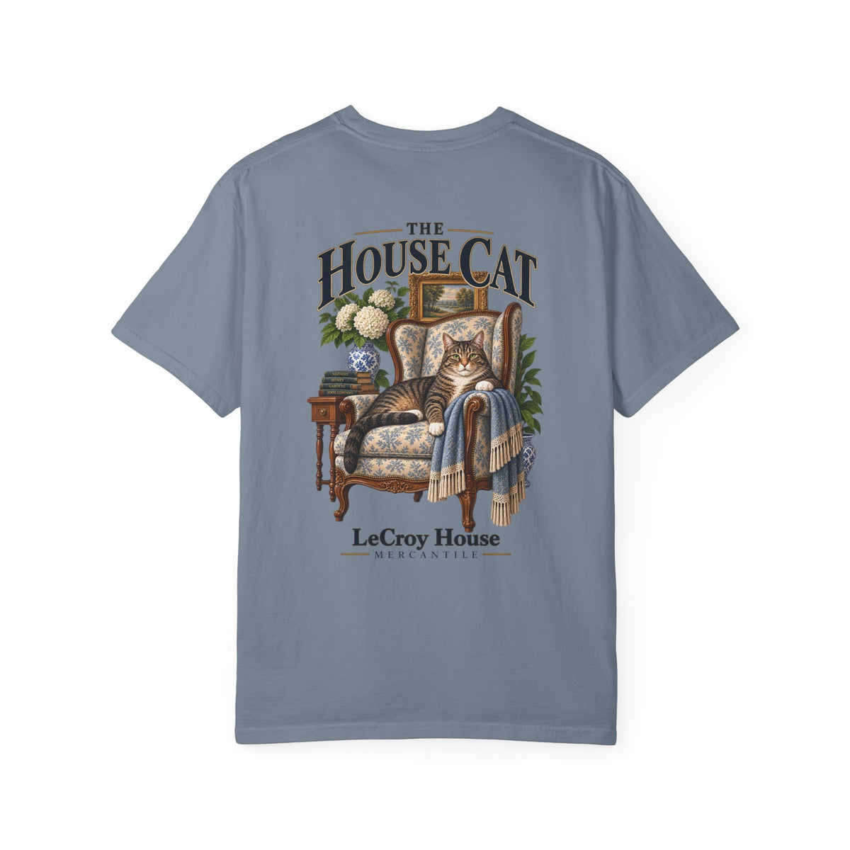 House Cat T-Shirt — "The House Cat" Vintage Cat Illustration (LeCroy House)