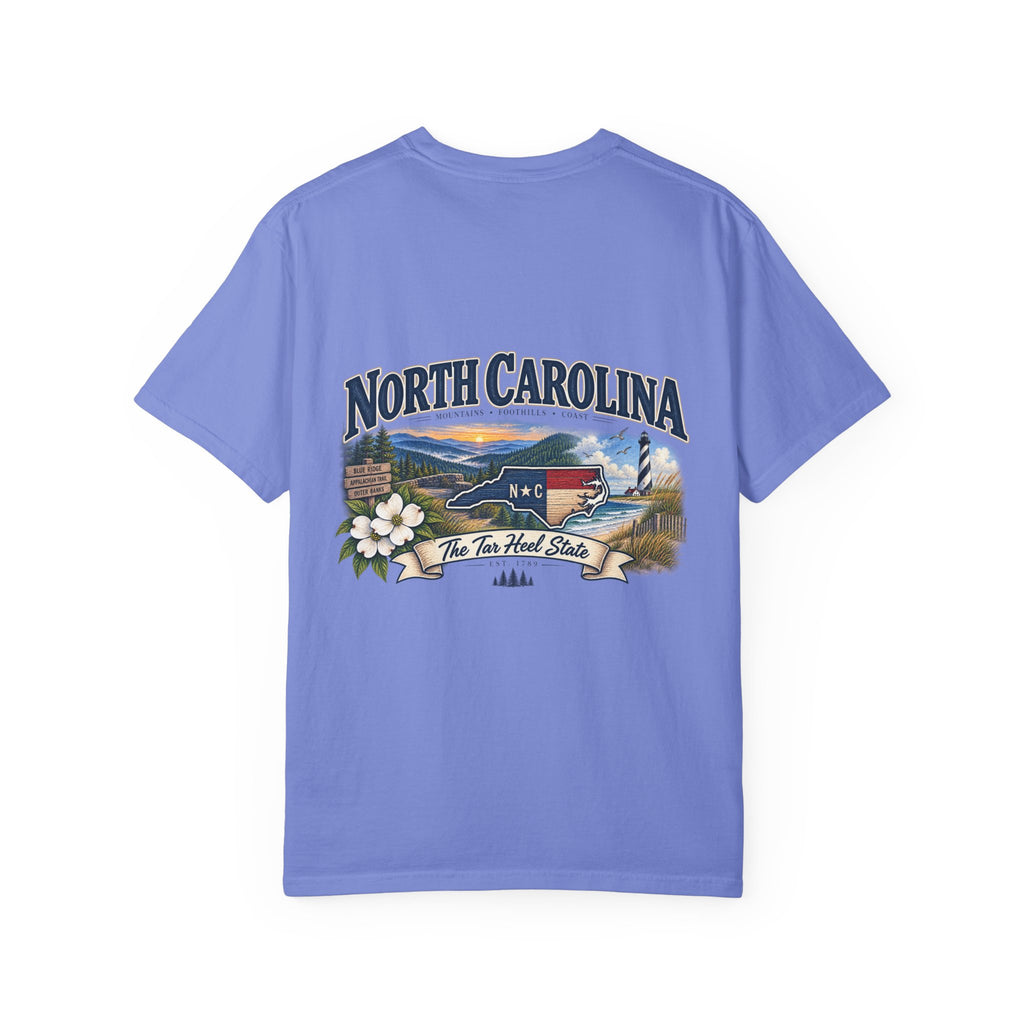 North Carolina State T-Shirt – 'The Tar Heel State' Scenic Tee