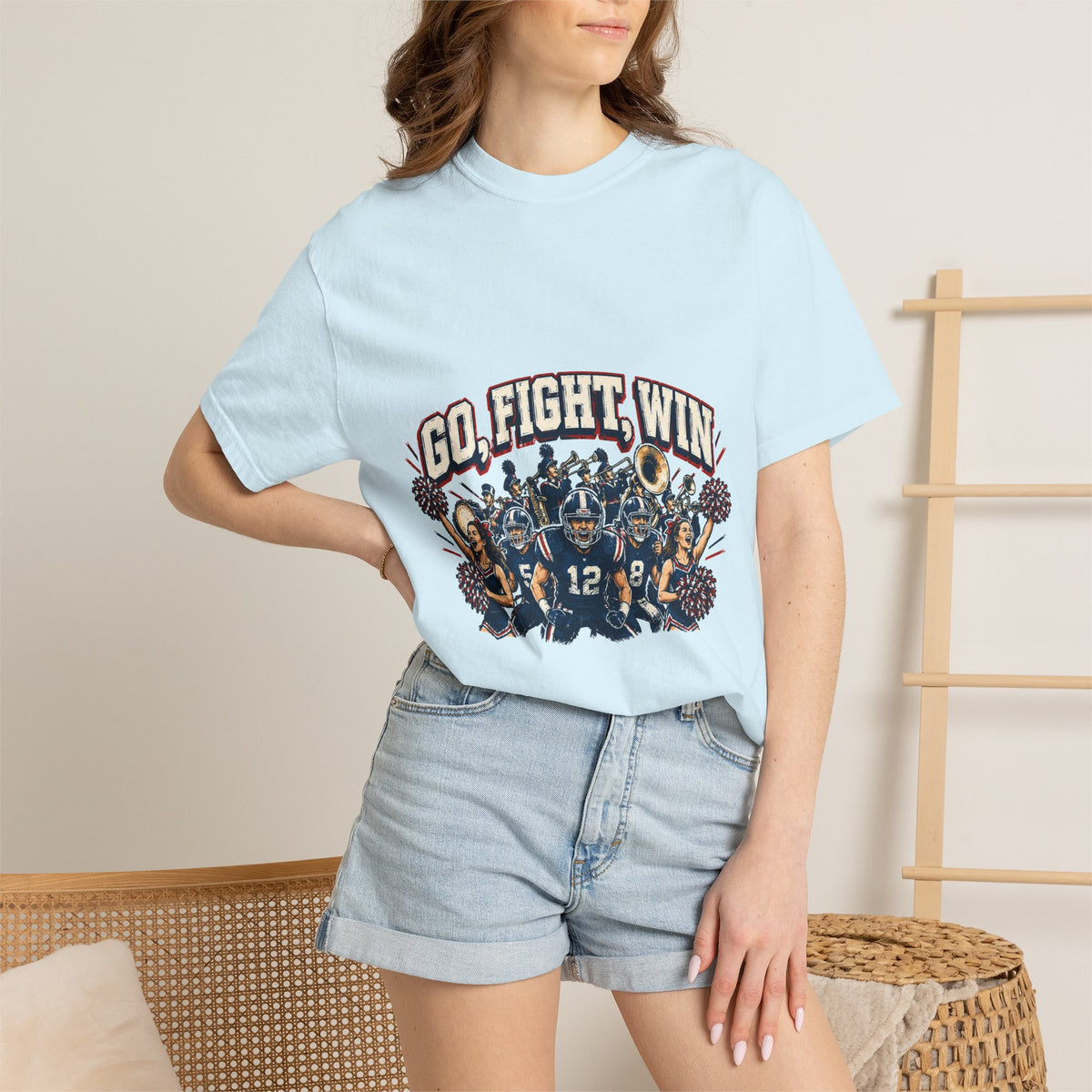 Go Fight Win Football Team T-Shirt