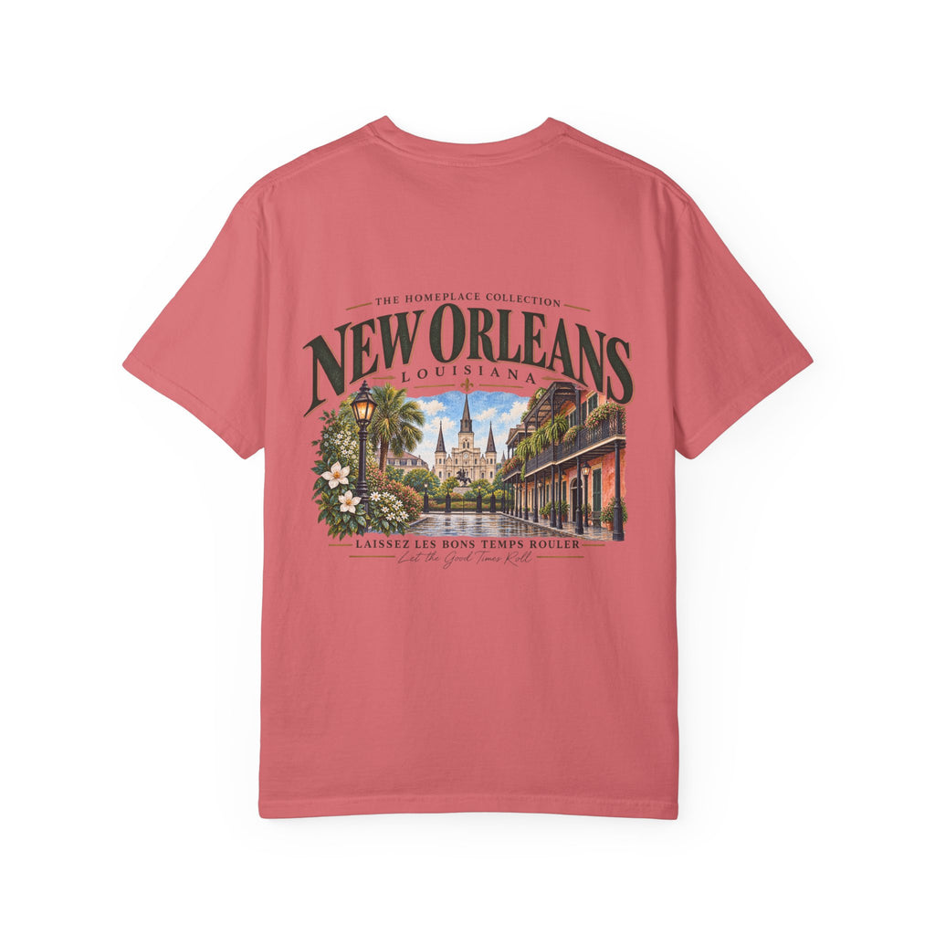New Orleans T-Shirt - Vintage Cityscape Tee with “New Orleans Louisiana” Design
