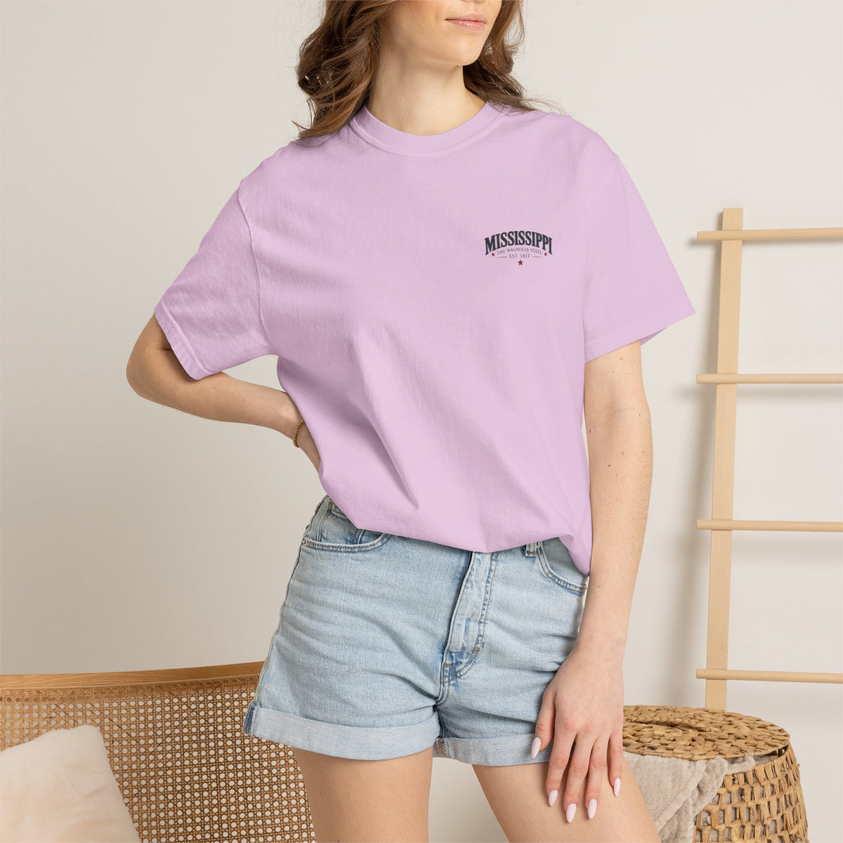 Mississippi Magnolia State T-Shirt — State Capitol & River Graphic