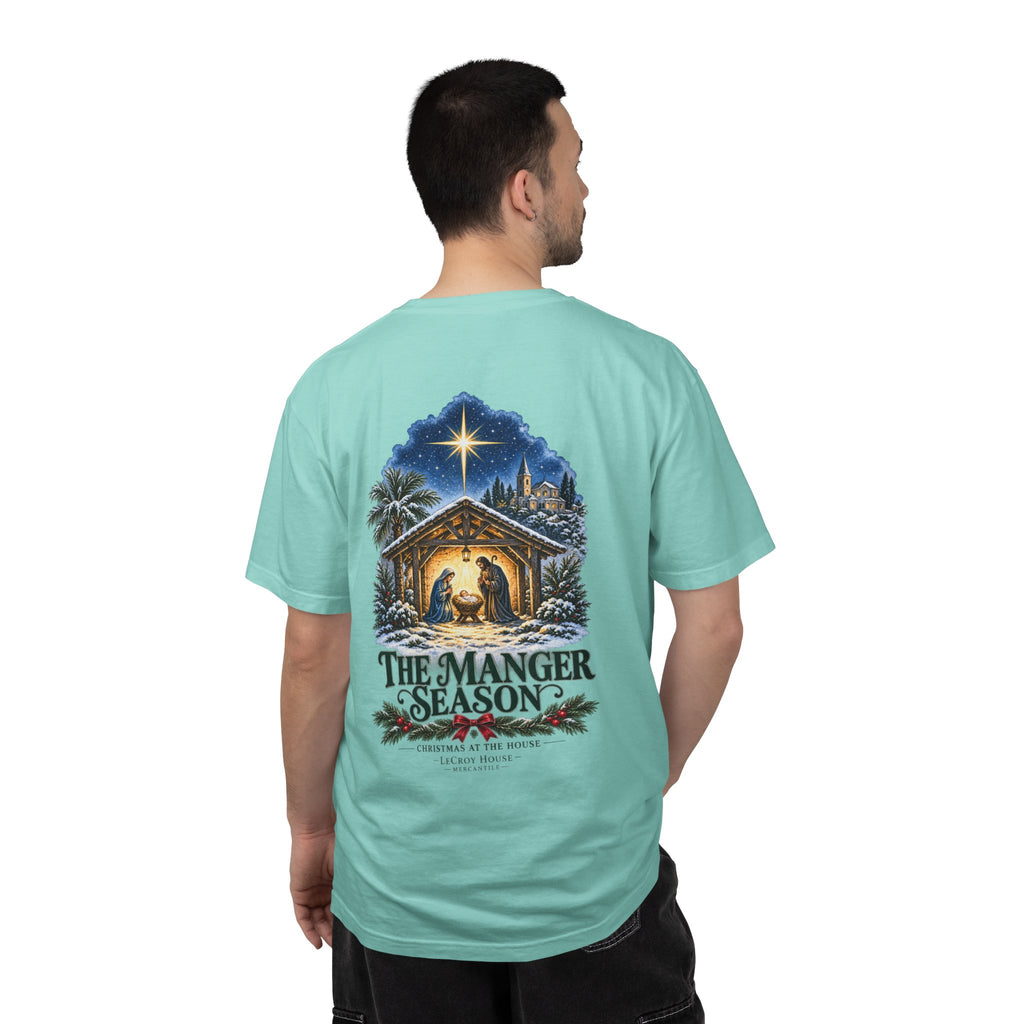 Christmas Nativity T-Shirt — "The Manger Season" Holiday Tee