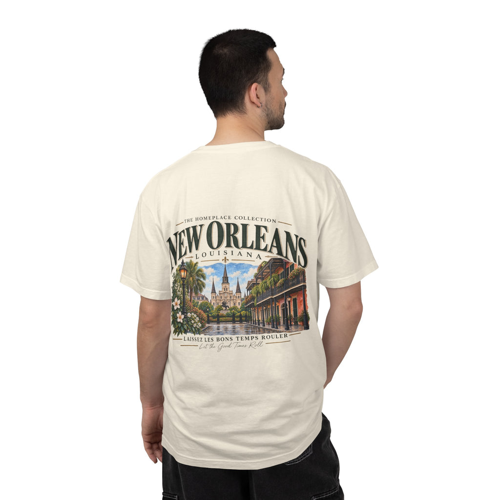New Orleans T-Shirt - Vintage Cityscape Tee with “New Orleans Louisiana” Design