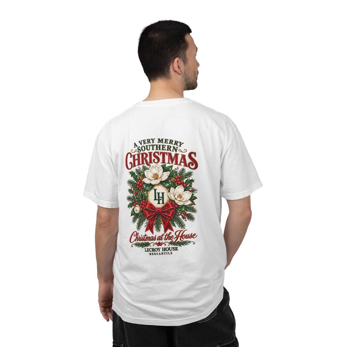 Christmas Magnolia T-Shirt — “A Very Merry Southern Christmas” Holiday Tee