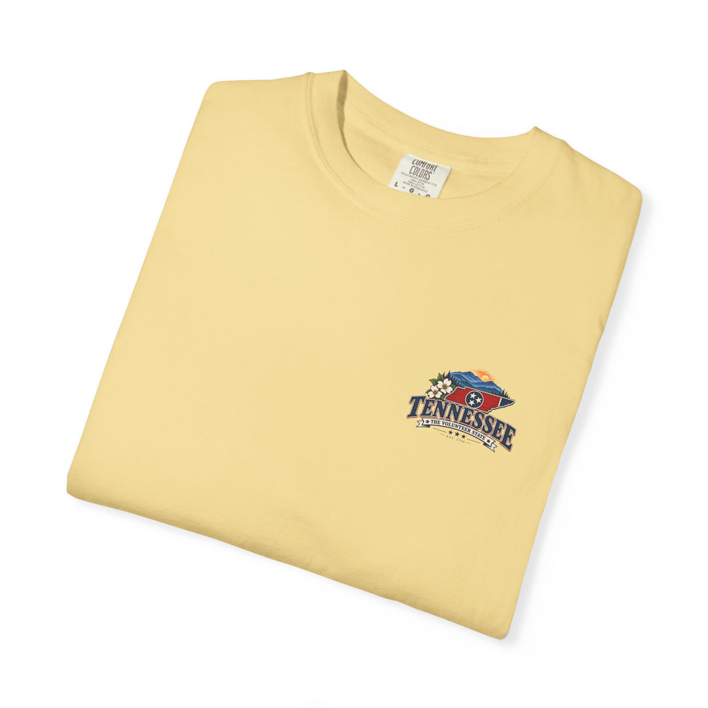 Tennessee Scenic T-Shirt — "Tennessee The Volunteer State" Vintage Travel Tee