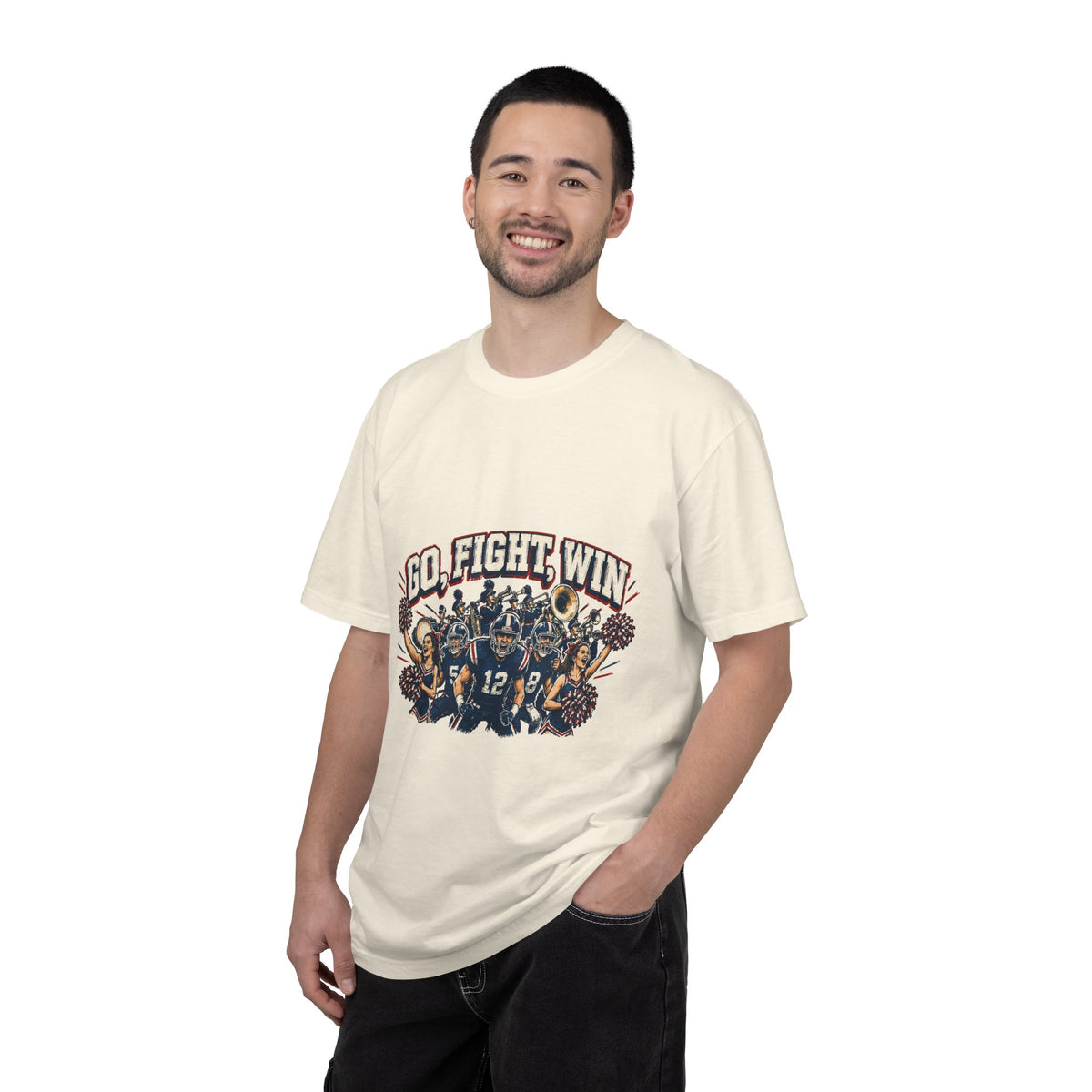 Go Fight Win Football Team T-Shirt