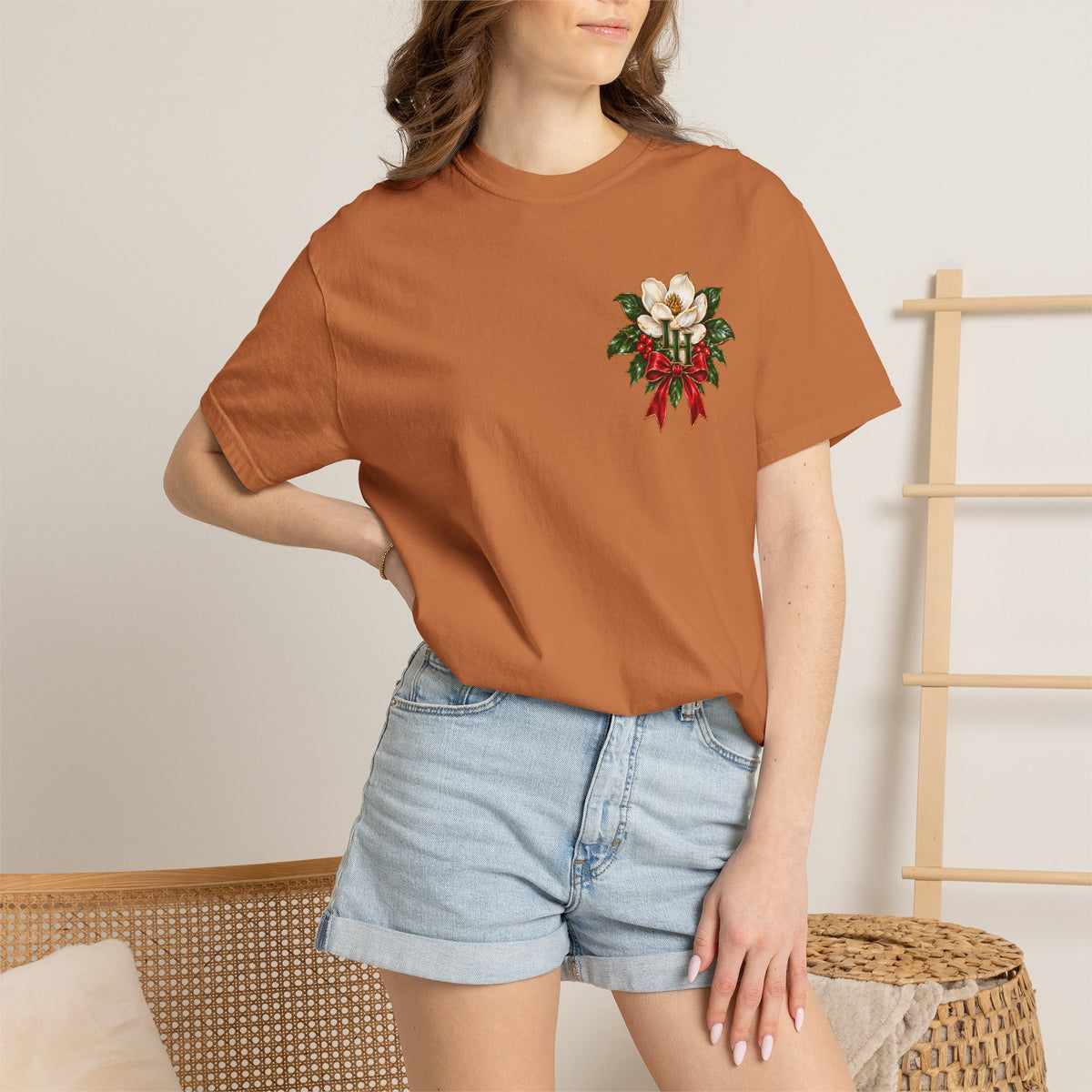 Christmas Magnolia T-Shirt — “A Very Merry Southern Christmas” Holiday Tee