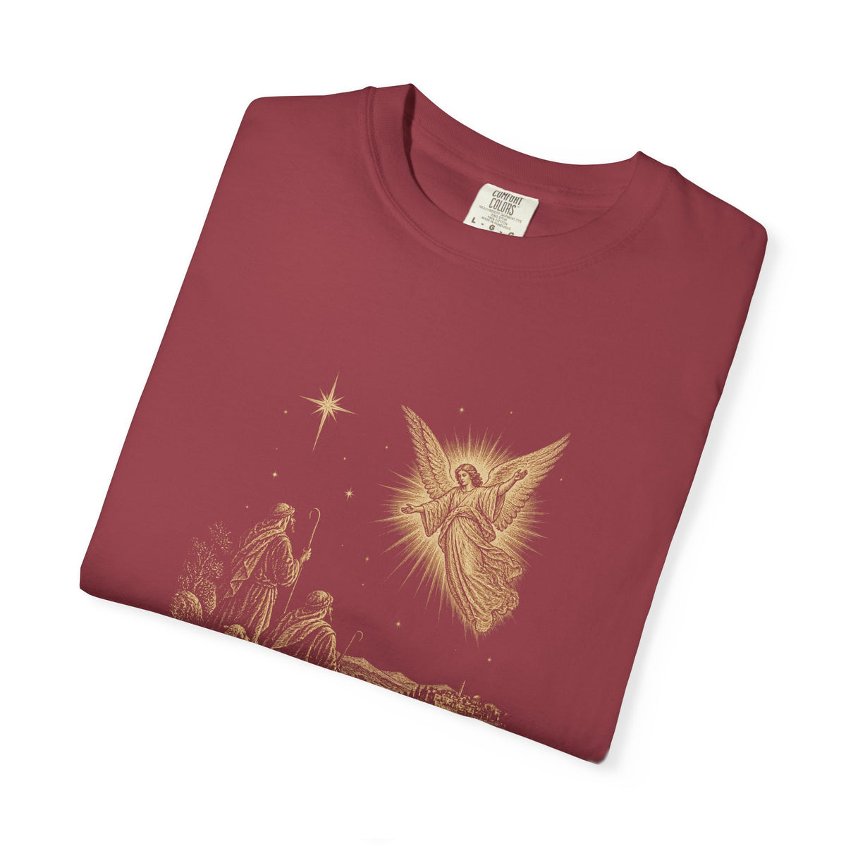 Shepherds Heard First T-Shirt — Nativity Scene Graphic Tee