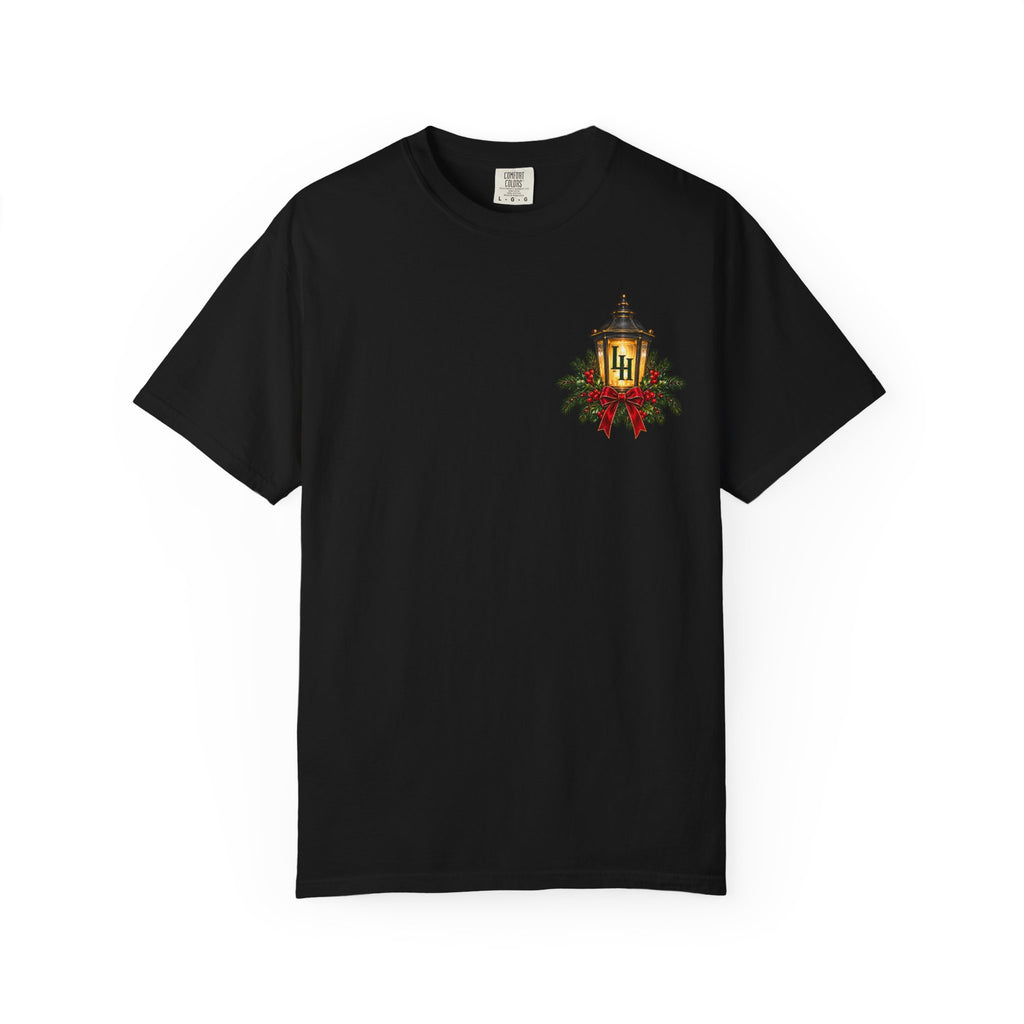 Christmas Porch Lantern T-Shirt — "Santa, We Left the Porch Light On" Holiday Tee