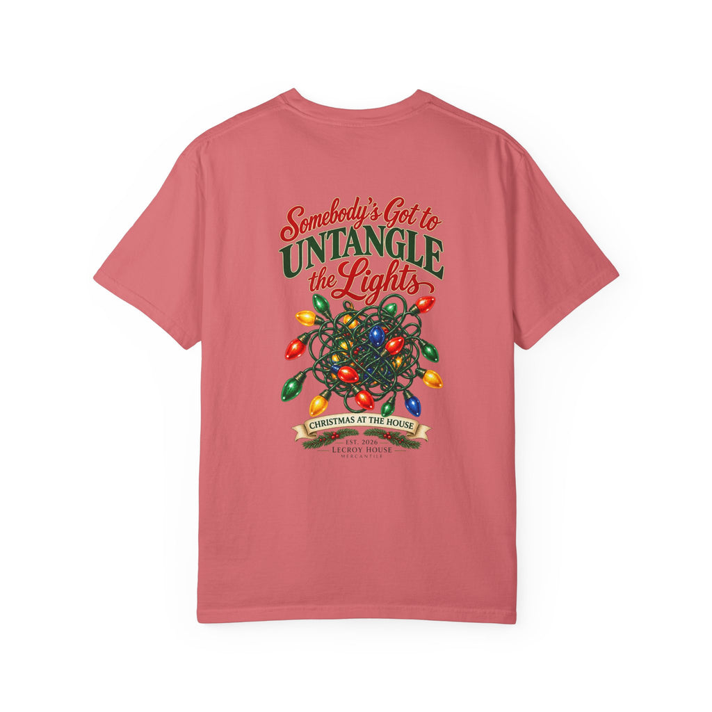 Somebody's Got to Untangle the Lights Christmas T-Shirt