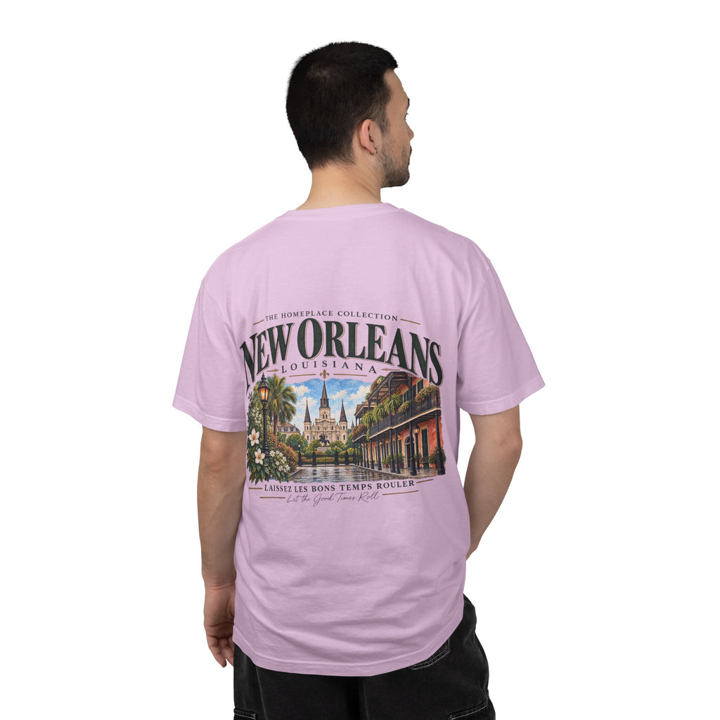 New Orleans T-Shirt - Vintage Cityscape Tee with “New Orleans Louisiana” Design