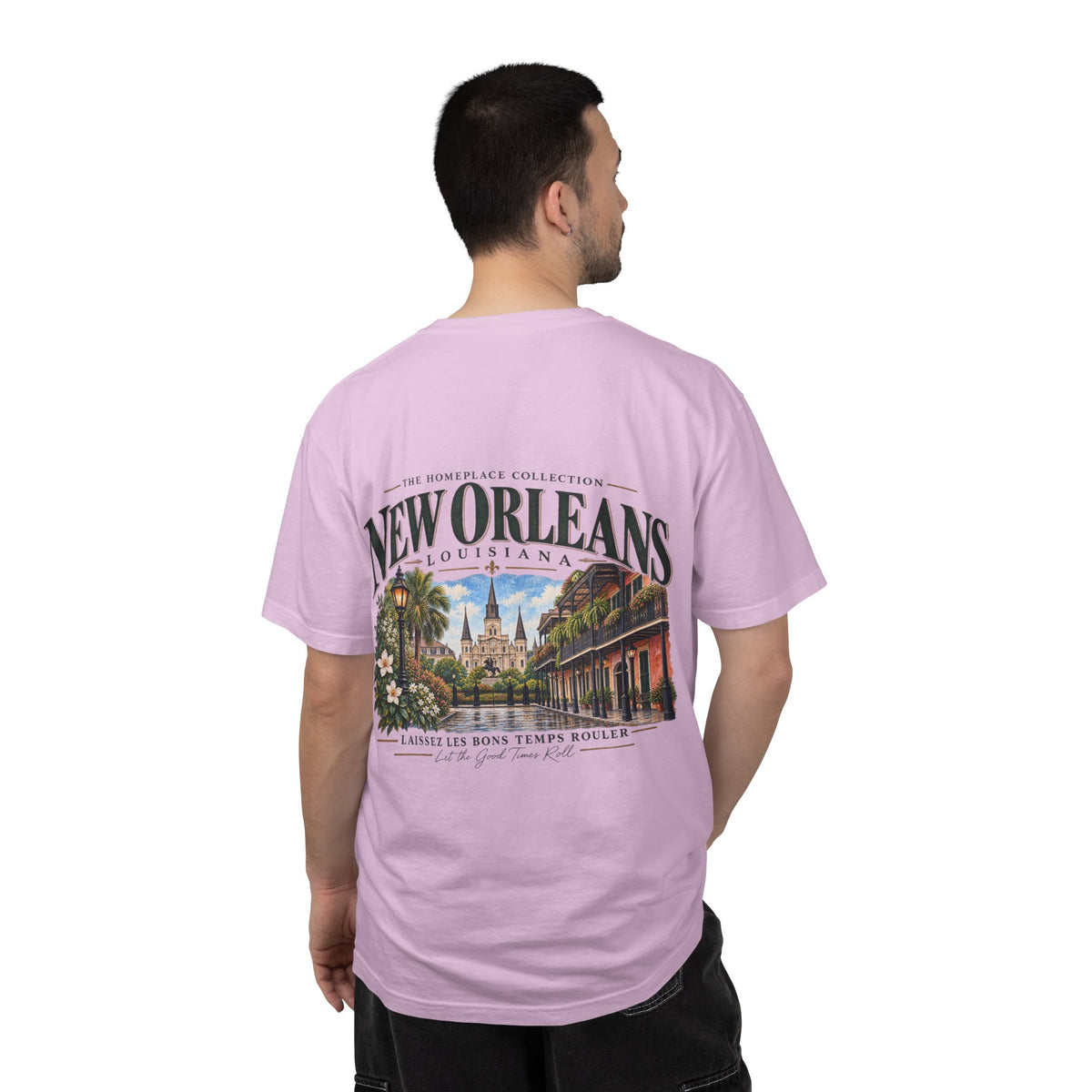 New Orleans T-Shirt - Vintage Cityscape Tee with “New Orleans Louisiana” Design