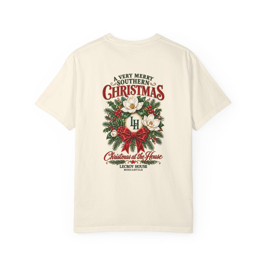 Christmas Magnolia T-Shirt — “A Very Merry Southern Christmas” Holiday Tee