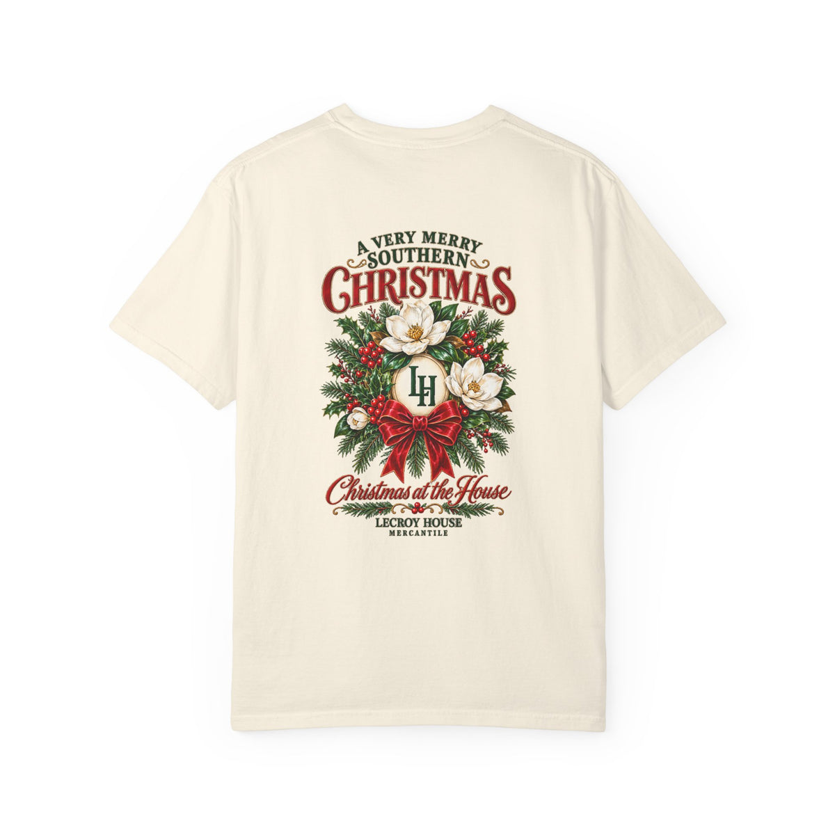 Christmas Magnolia T-Shirt — “A Very Merry Southern Christmas” Holiday Tee