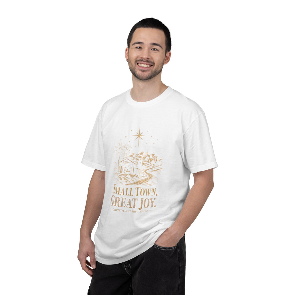 Small Town, Great Joy T‑Shirt — Vintage Christmas Holiday Tee