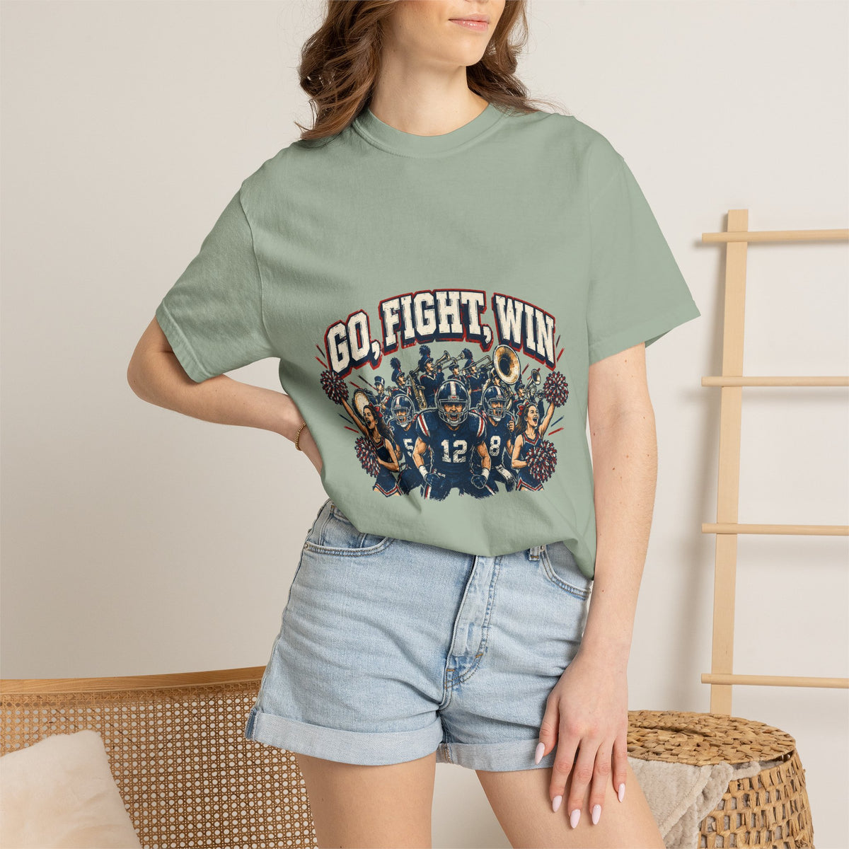 Go Fight Win Football Team T-Shirt